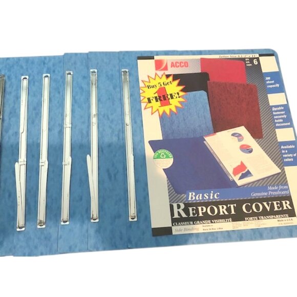 ACCO Pressboard Report Covers Light Blue (6) - Picture 1 of 6